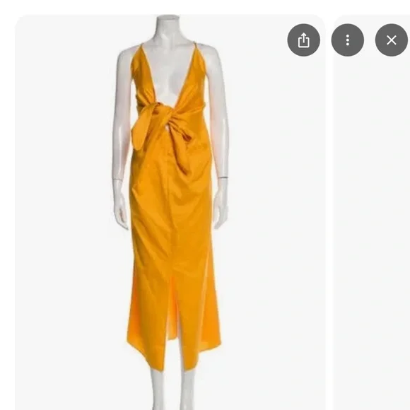 NWOT Mara Hoffman Lolita tie front dress - Picture 5 of 8